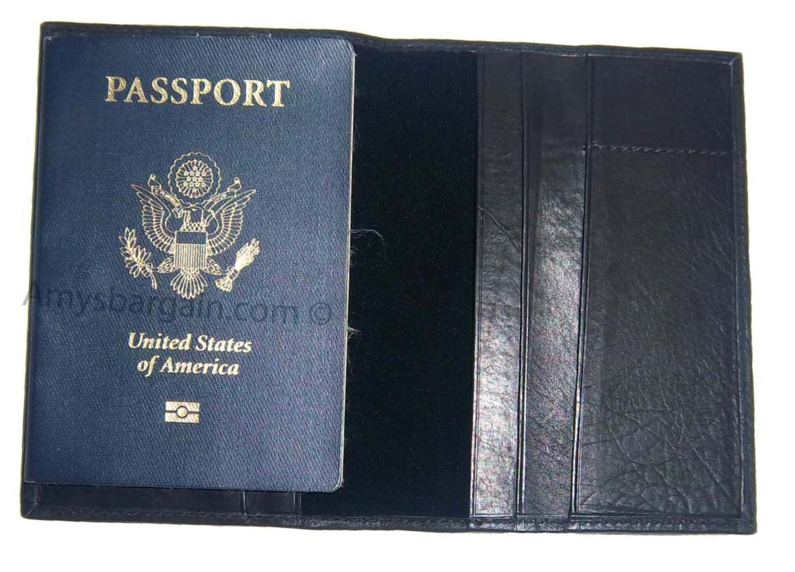 New USA Leather Passport cover Credit ATM Card holder passport / card case bnwt - Image 12