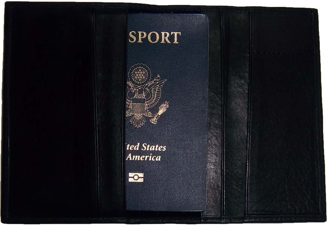 New USA Leather Passport cover Credit ATM Card holder passport / card case bnwt - Image 4