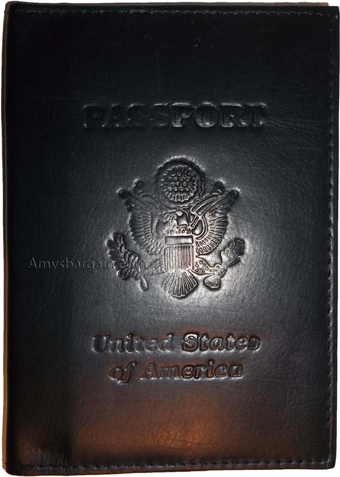 New USA Leather Passport cover Credit ATM Card holder passport / card case bnwt