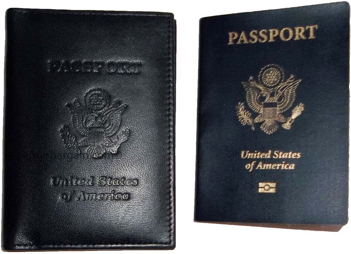 New USA Leather passport case wallet credit ATM card case ID holder Brand New - Image 3