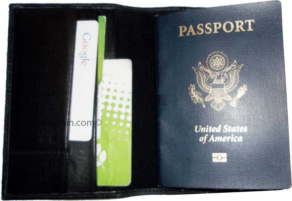 New USA Leather passport case wallet credit ATM card case ID holder Brand New - Image 4