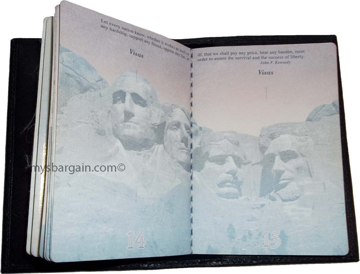 New USA Leather passport case wallet credit ATM card case ID holder Brand New - Image 6