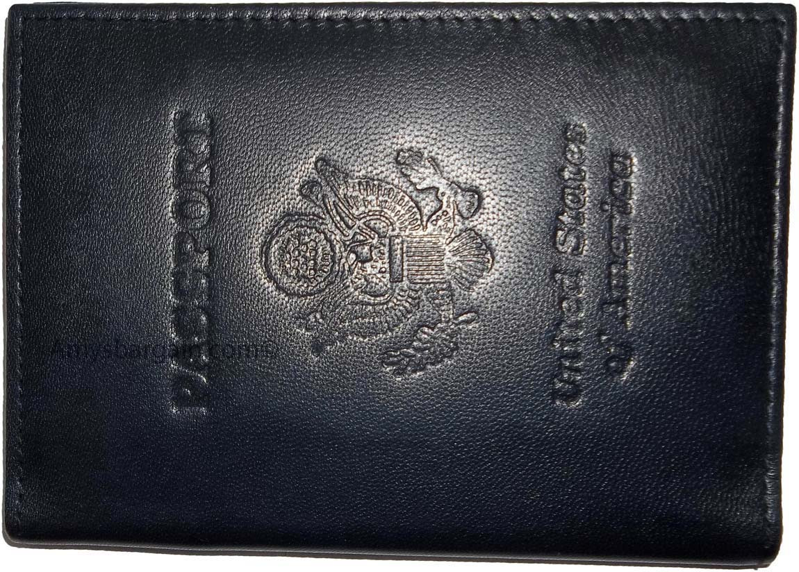 New USA Leather passport case wallet credit ATM card case ID holder Brand New - Image 8