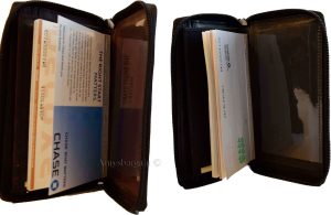 New Zip Around checkbook wallet with tub 14 credit card zip change purse ID new - Image 7