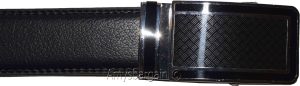 New buckle men's belt leather automatic dress Jeans comfort Slide lock BN 50" - Image 7