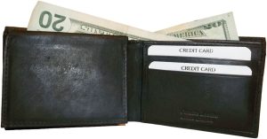 New style leather man's wallets 2 suede lined billfolds 1 zip 4 credit cards ID - Image 3