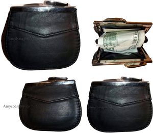 New women's leather framed change purse coin bag ladies wallet mini purse BN - Image 11