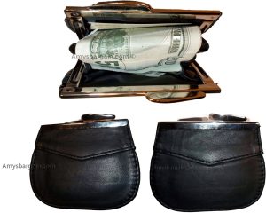 New women's leather framed change purse coin bag ladies wallet mini purse BN - Image 12