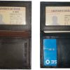 Slim leather Business Credit Card ID card picture Holder business card ID case