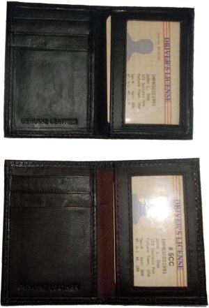 Slim leather Business Credit Card ID card picture Holder business card ID case - Image 12