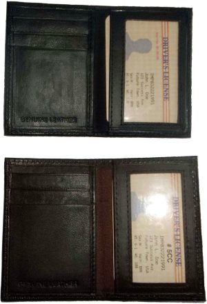 Slim leather Business Credit Card ID card picture Holder business card ID case - Image 5