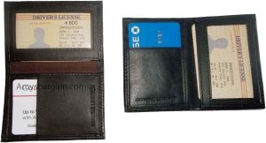 Slim leather Business Credit Card ID card picture Holder business card ID case - Image 10