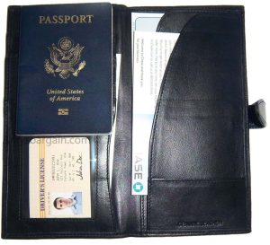 New women/men's document organizer passport ID airline ticket checkbook ATM card - Image 14