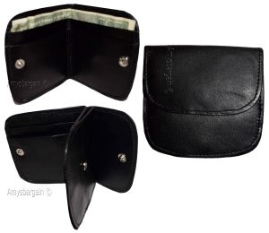 small leather wallet black/brown change purse small coin case new wallet - Image 12