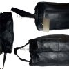 Women/Man's Large Leather Grooming bag Cosmetic Make up case toiletry case BNWT