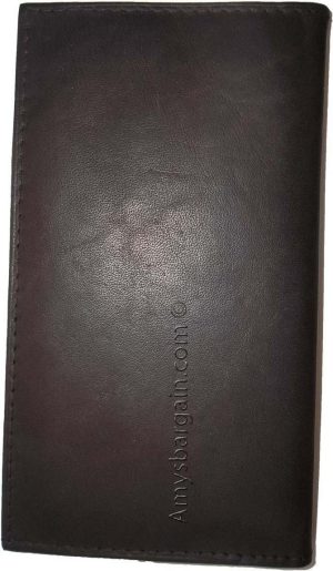 Women/Man's Leather Checkbook cover 4 bill pockets coin purse 7 card + ID BN new - Image 10