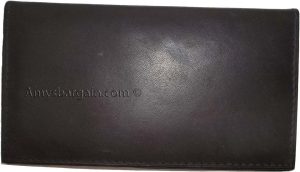 Women/Man's Leather Checkbook cover 4 bill pockets coin purse 7 card + ID BN new - Image 11