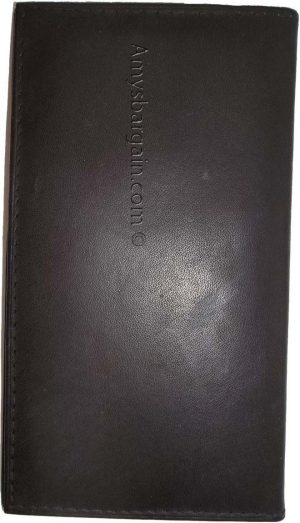 Women/Man's Leather Checkbook cover 4 bill pockets coin purse 7 card + ID BN new - Image 12