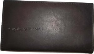 Women/Man's Leather Checkbook cover 4 bill pockets coin purse 7 card + ID BN new - Image 4