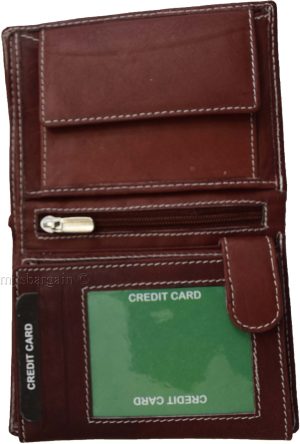Women's Compact Wallet, Bi-fold wallet unbranded 3 ID wallet change purse Br new - Image 4