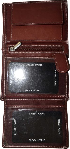 Women's Compact Wallet, Bi-fold wallet unbranded 3 ID wallet change purse Br new - Image 5