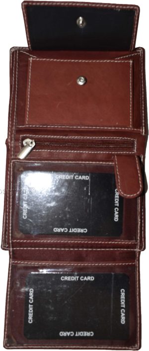 Women's Compact Wallet, Bi-fold wallet unbranded 3 ID wallet change purse Br new - Image 9