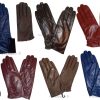 Women's Soft leather lined leather gloves warm winter gloves new ladies gloves