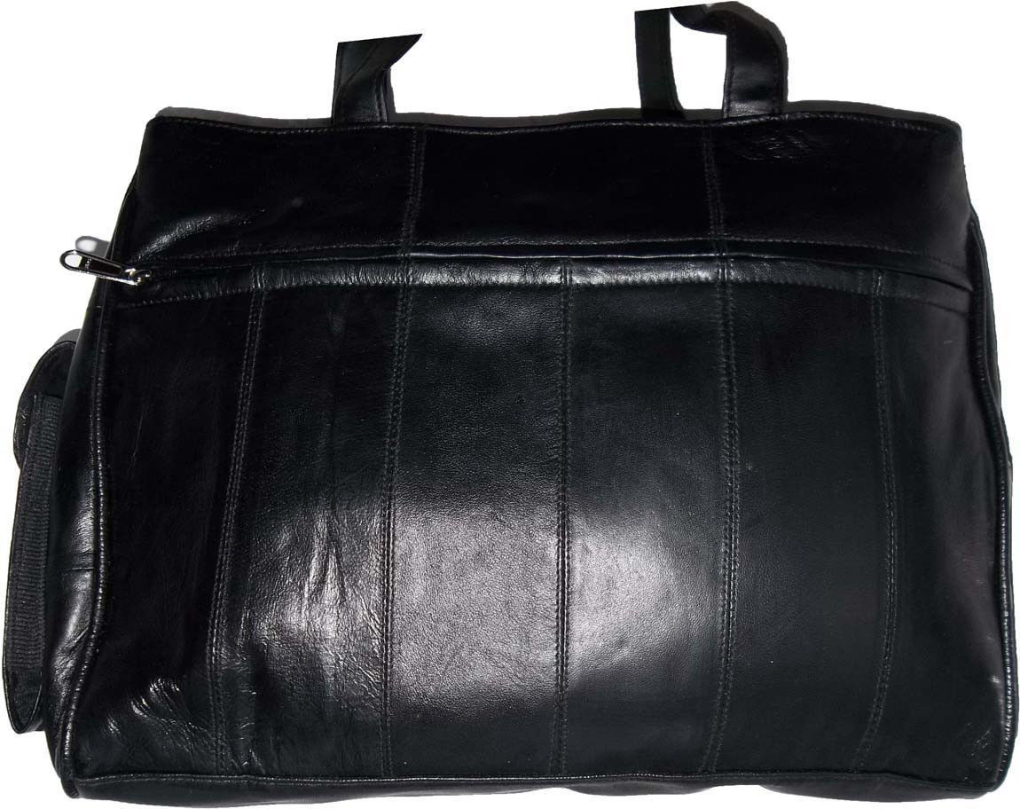 Women's leather tote bag purse new carry on bag black leather shopping tote bag - Image 11
