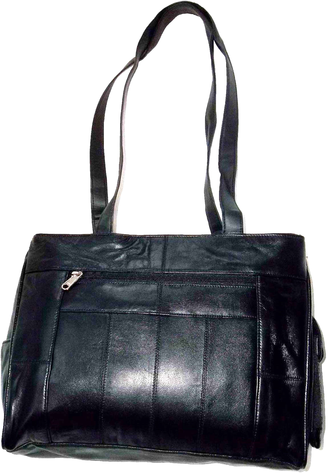 Women's leather tote bag purse new carry on bag black leather shopping tote bag