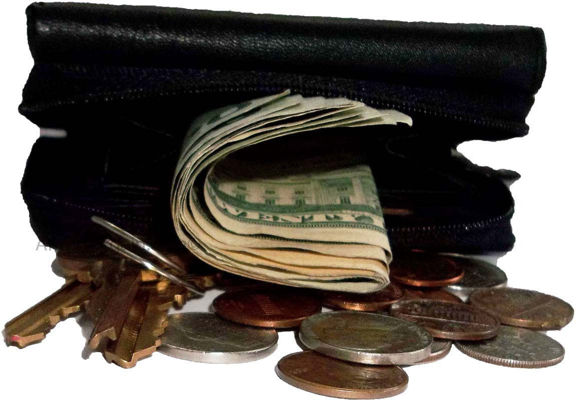 Women's wallet leather brown small billfold 6 card 2 IDs windows change purse #1 - Image 9