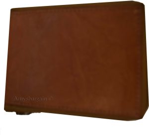 Zip around Leather Wallet Unbranded Tan billfold wallet 8 card spaces 2 Bifold - Image 4