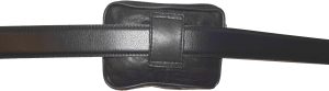 belt bag small leather men's mini belt bag Black looped bag mini zip belt bag - Image 7