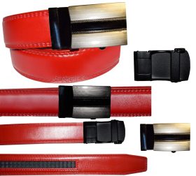 leather belt dress casual belt new lock qick buckle automatic up to 43"