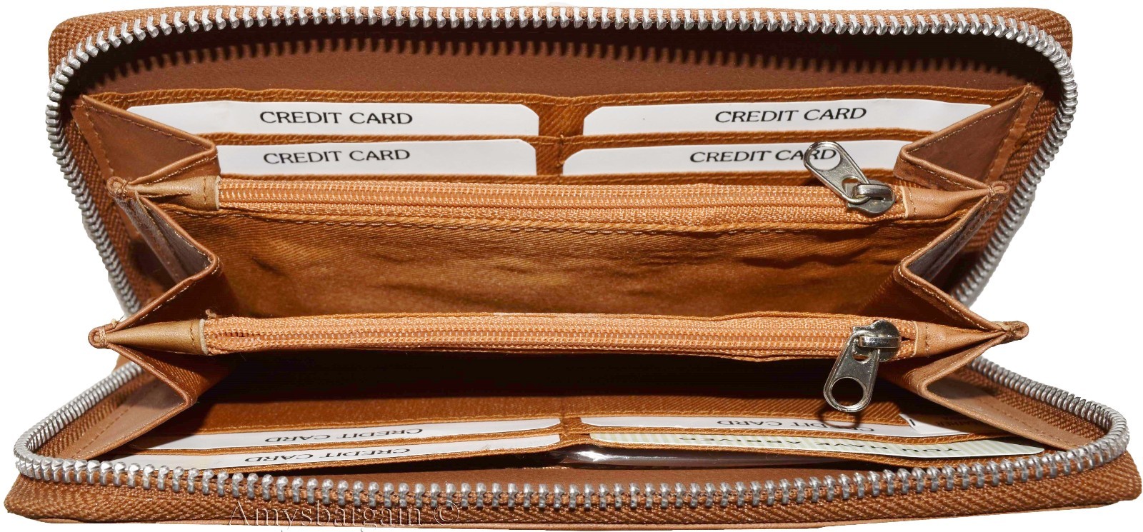 leather checkbook wallet compact wallet cards change bills black wallets bn - Image 13