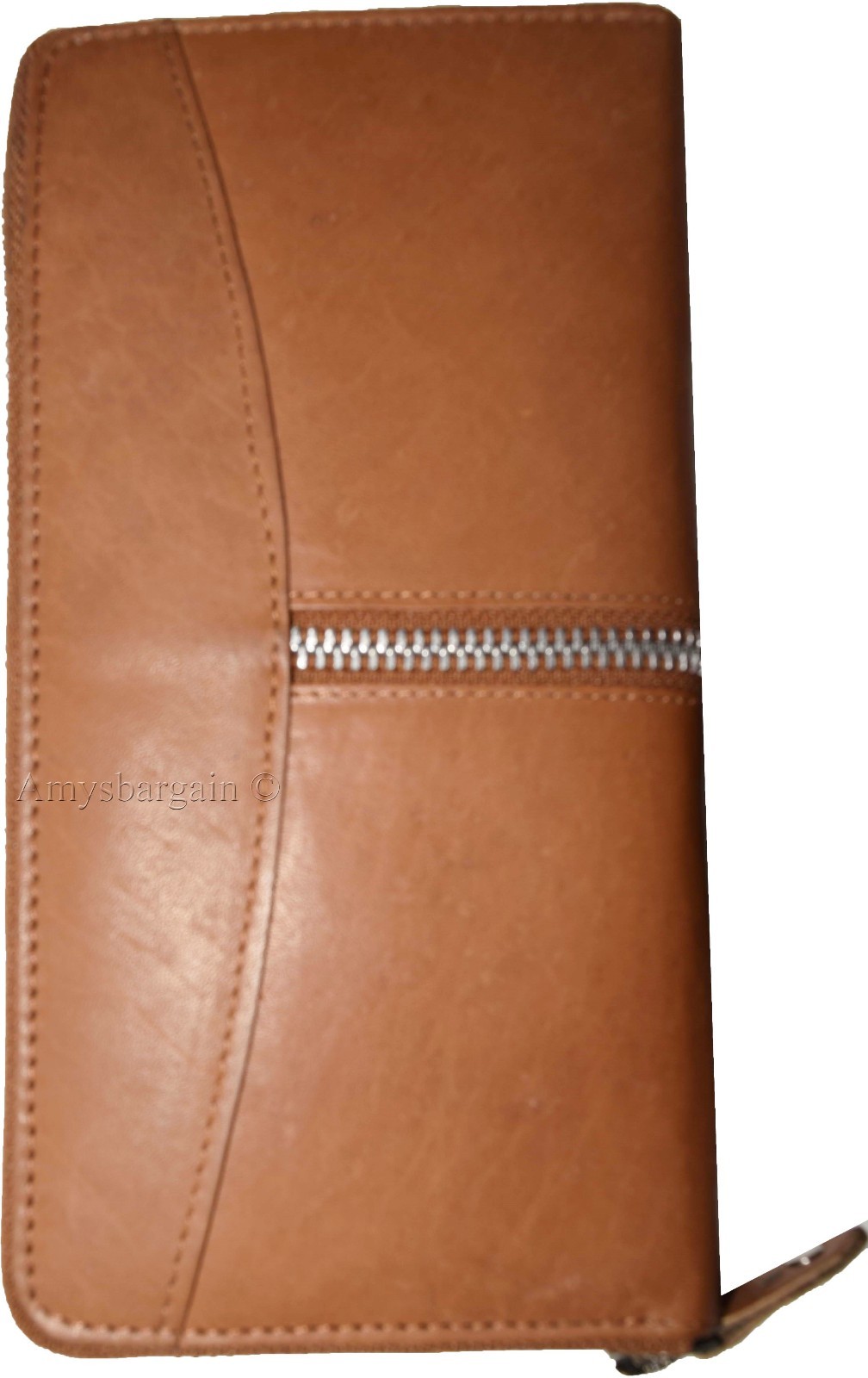 leather checkbook wallet compact wallet cards change bills black wallets bn - Image 5