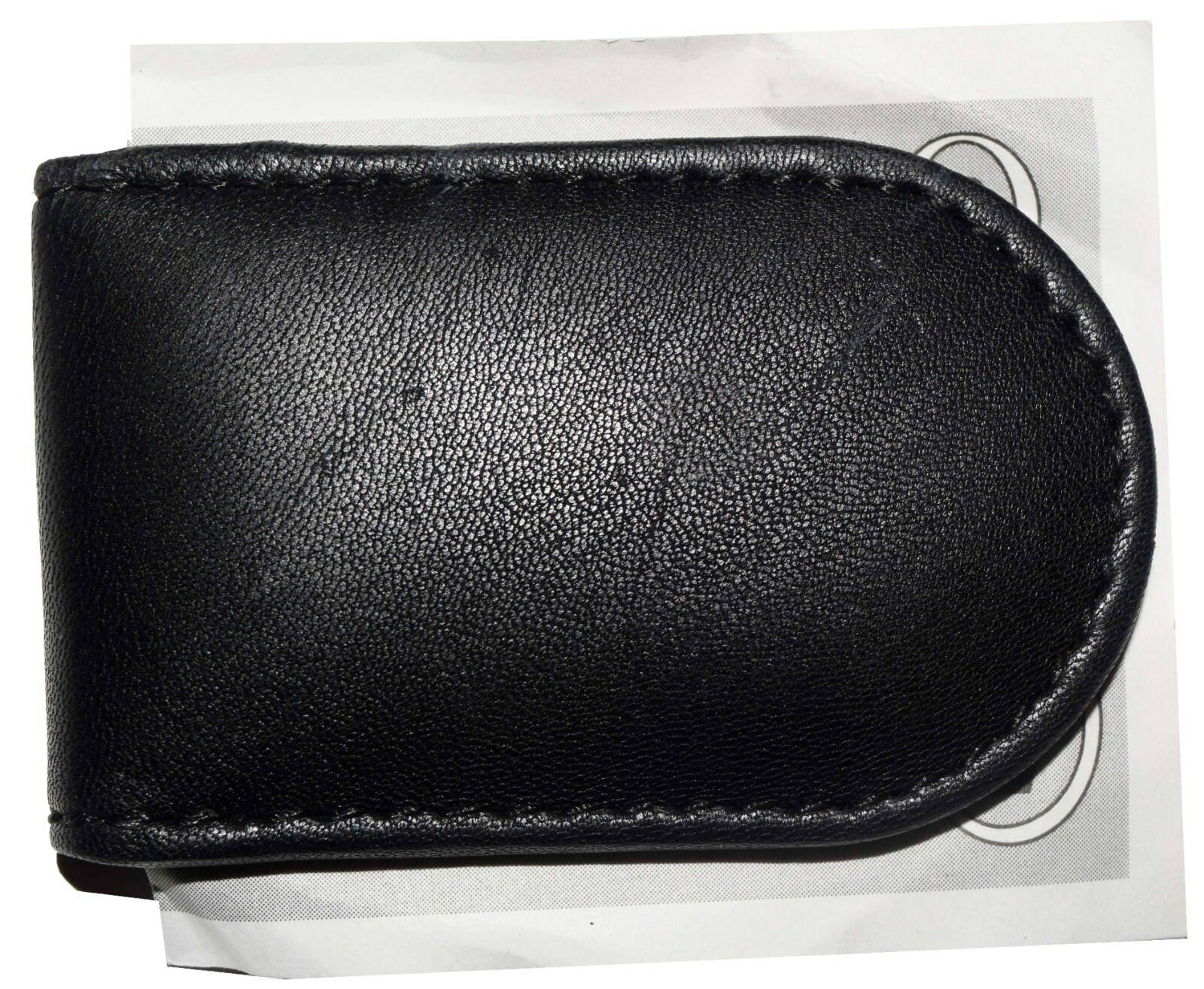 leather mini money clip magnetic money clip holds a stock of bills brand new - Image 3