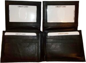 lot of 2 men's bi fold leather wallet brown 12 cards 2 id billfold wallet br new - Image 7