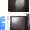 lot of 2 new lambskin leather money clip magnetic money clip leather case