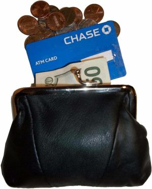 lot of 2 new women's leather change purse coin bag wallet bag hand coin case bn. - Image 11