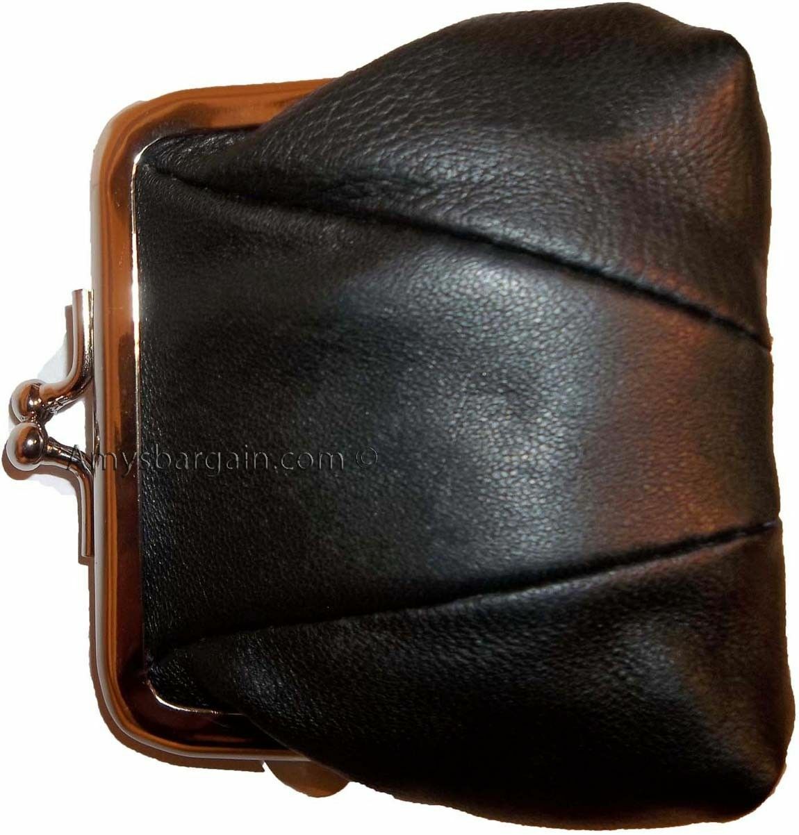 lot of 2 new women's leather change purse coin bag wallet bag hand coin case bn - Image 11