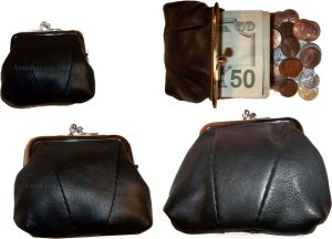 lot of 2 new women's leather change purse coin bag wallet bag hand coin case bn - Image 5
