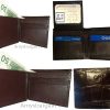 lot of 4 crocodile skin printed leather man's bifold wallet id 2 bill slots new