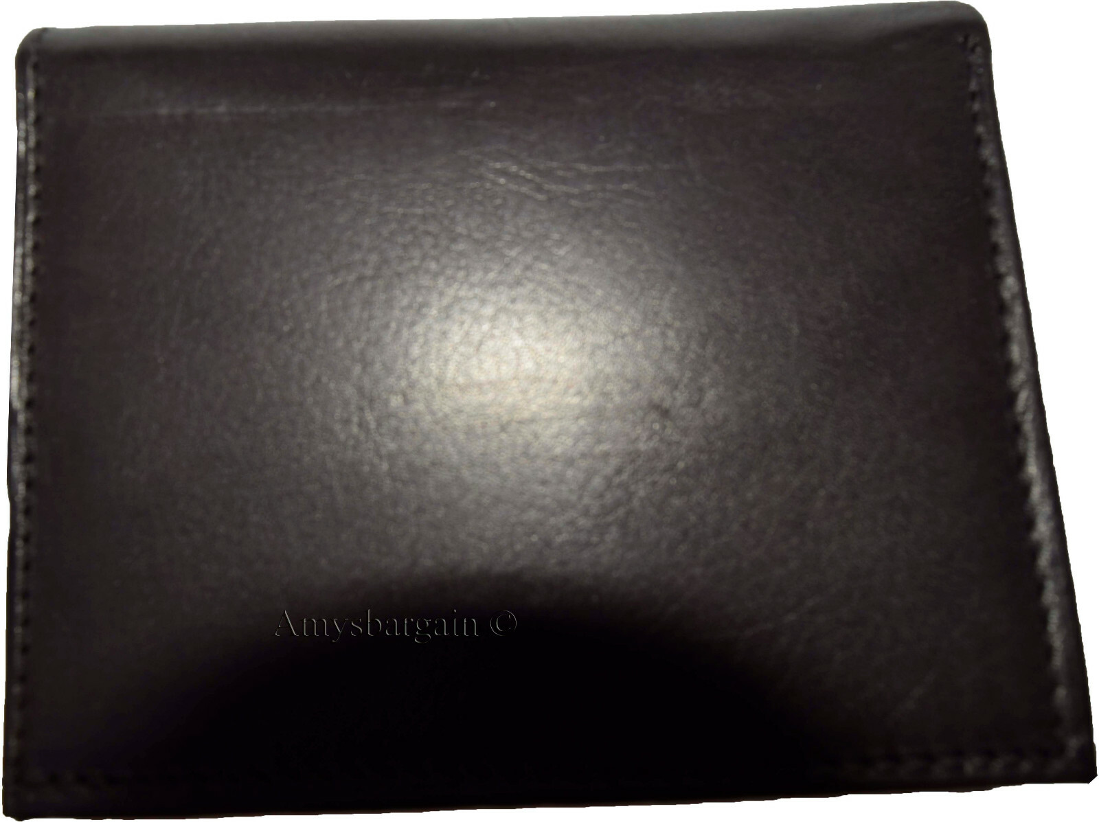 lot of 6 man's genuine calfskin leather trifold wallet 2 id 8 card 2 bill slots - Image 7