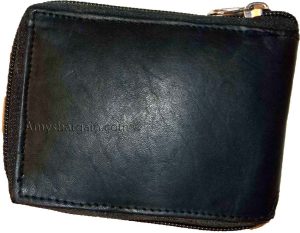 lot of 6 new zip around men's leather wallet new black wallet 9 credit + ID card - Image 13