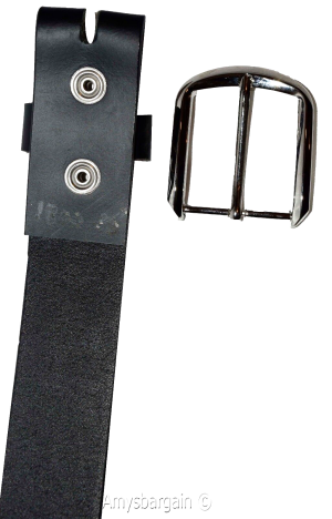 men's belt size large solid leather belt. men's new black strong leather belt. - Image 5