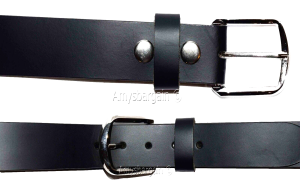 men's belt size large solid leather belt. men's new black strong leather belt. - Image 7