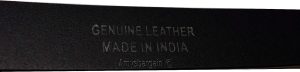 men's belt size large solid leather belt. men's new black strong leather belt. - Image 9