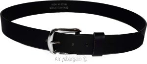 men's belt size large solid leather belt. men's new black strong leather belt. - Image 10
