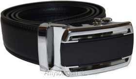 new buckle men's belt leather auto lock dress jeans comfort slide lock bn up 50"