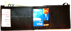 new style bifold leather man’s wallet 8 credit card spaces id window bifold - Image 8